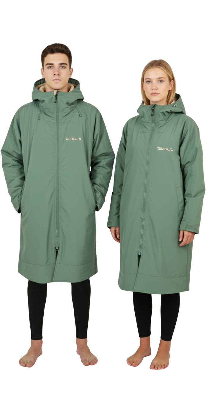 2025 Gul Revorobe Long Sleeve Changing Robe AC0135-C6 - Green / Taupe